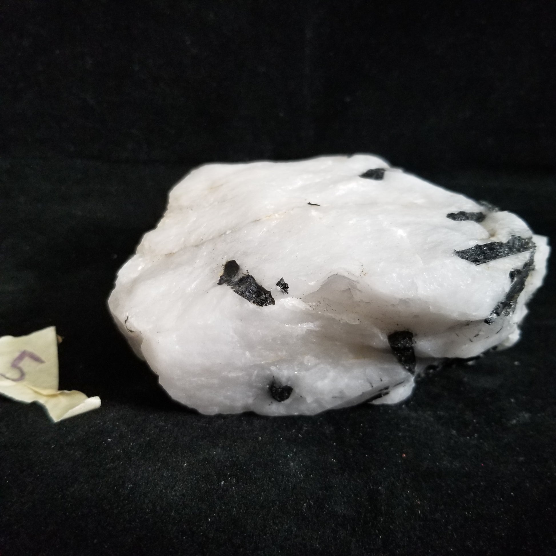 Black Tourmaline Tourmalinated Quartz Raw Healing Crystal Stone Enlightenment 745g (BTQ5) Simply CBD LLC