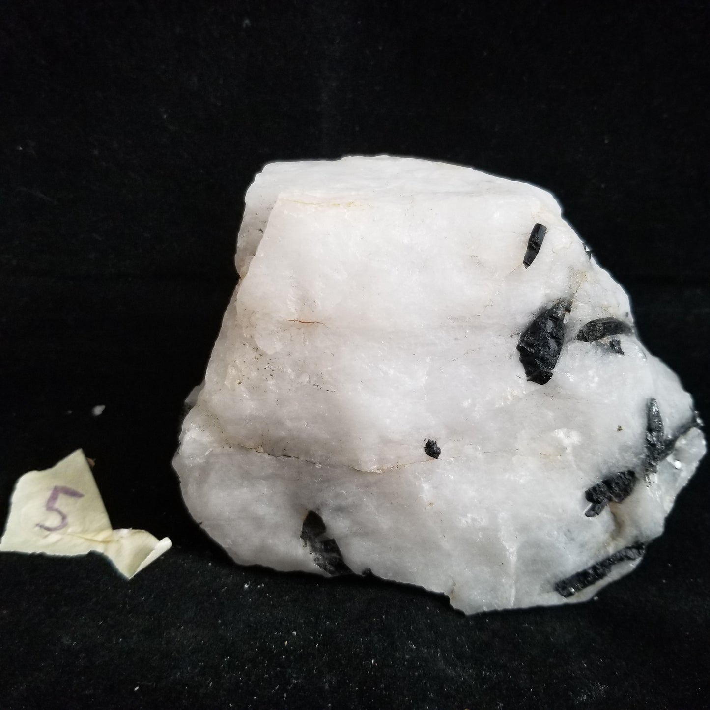 Black Tourmaline Tourmalinated Quartz Raw Healing Crystal Stone Enlightenment 745g (BTQ5) Simply CBD LLC