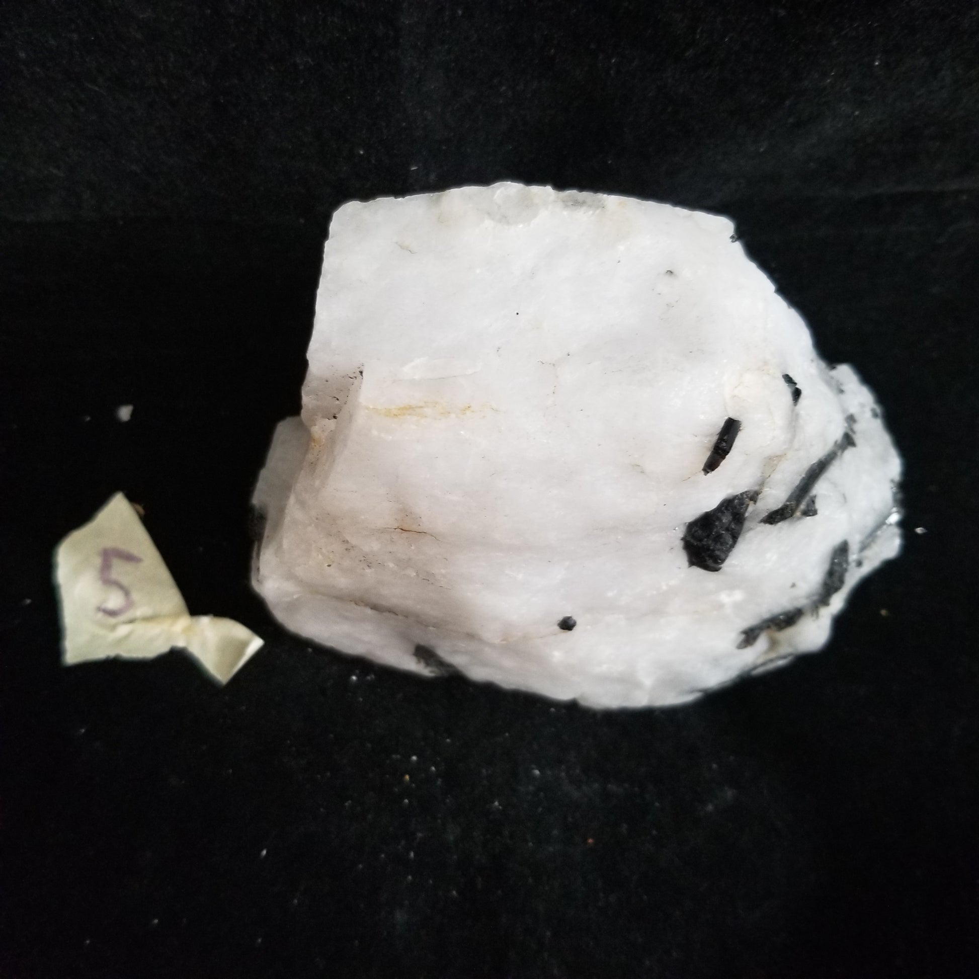 Black Tourmaline Tourmalinated Quartz Raw Healing Crystal Stone Enlightenment 745g (BTQ5) Simply CBD LLC