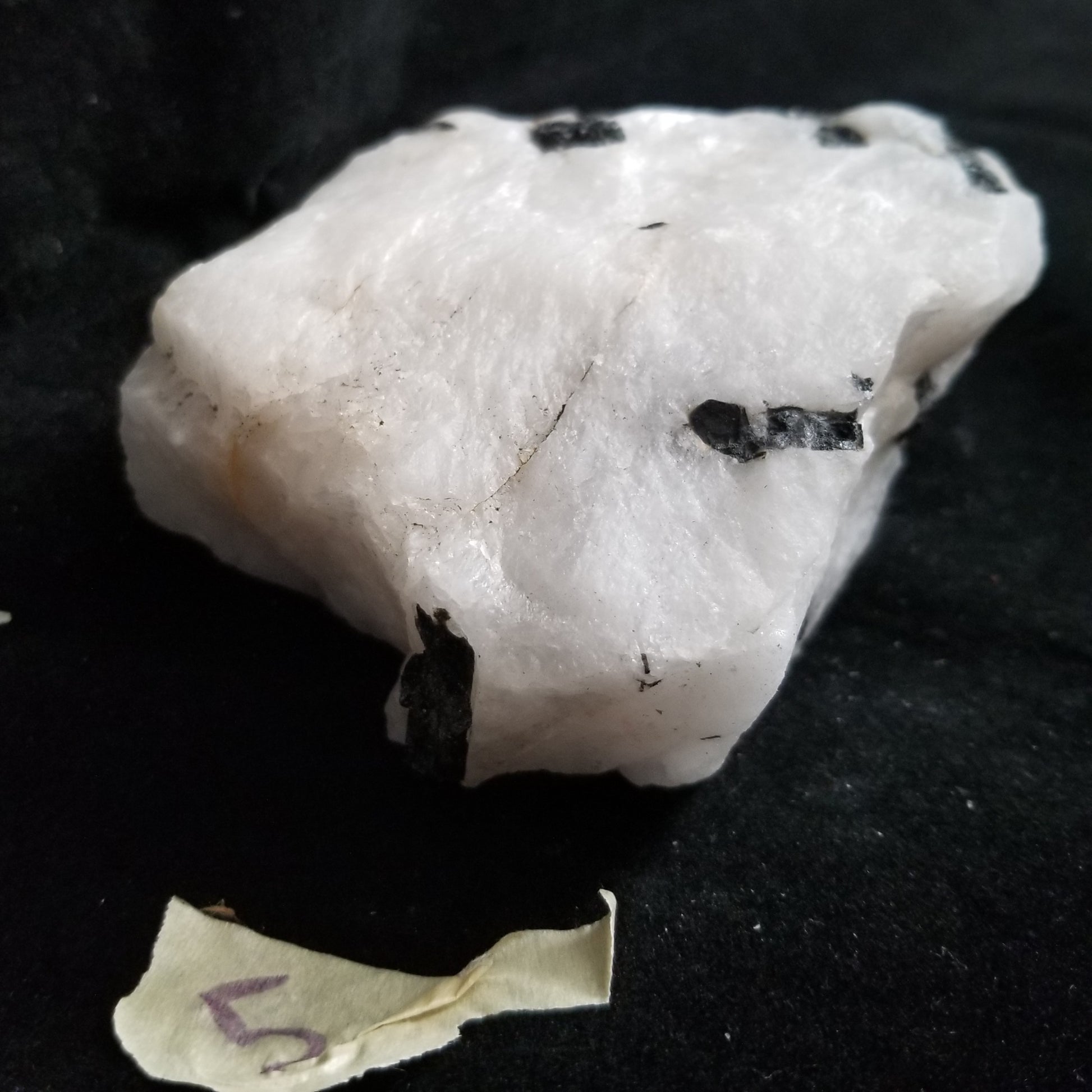Black Tourmaline Tourmalinated Quartz Raw Healing Crystal Stone Enlightenment 745g (BTQ5) Simply CBD LLC