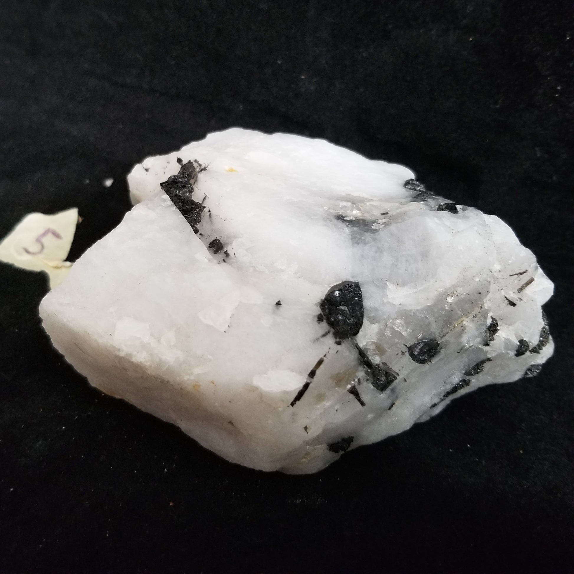 Black Tourmaline Tourmalinated Quartz Raw Healing Crystal Stone Enlightenment 745g (BTQ5) Simply CBD LLC