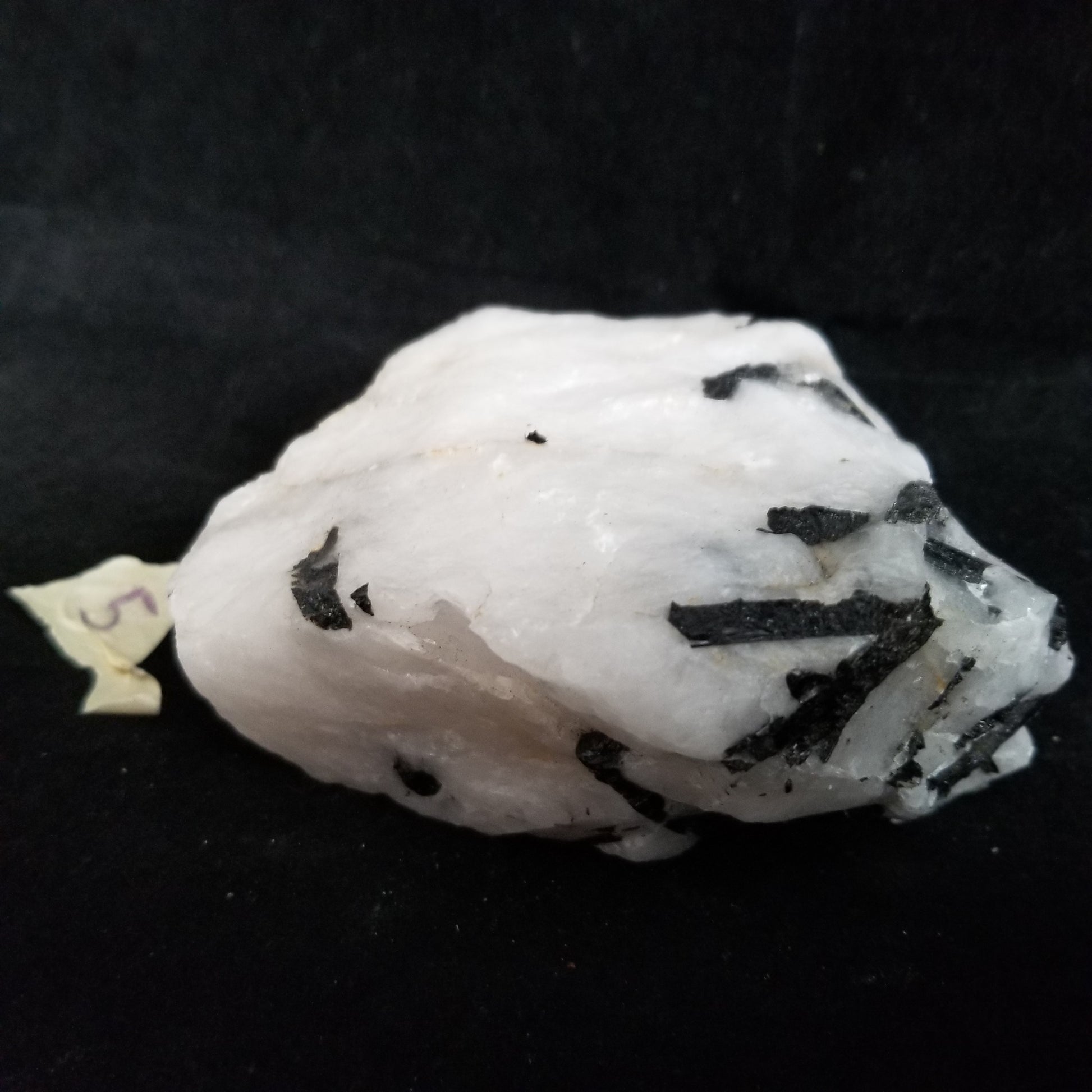 Black Tourmaline Tourmalinated Quartz Raw Healing Crystal Stone Enlightenment 745g (BTQ5) Simply CBD LLC