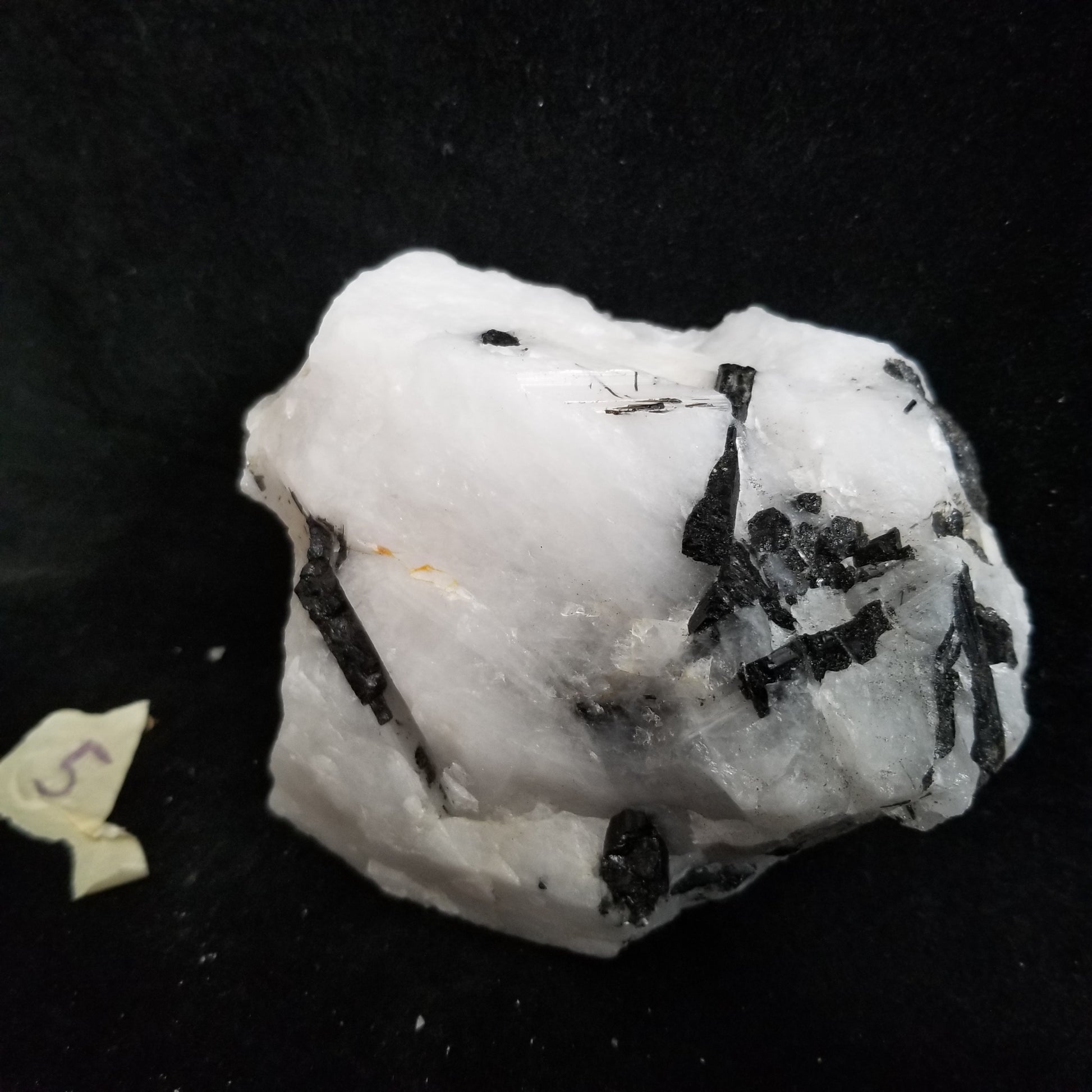 Black Tourmaline Tourmalinated Quartz Raw Healing Crystal Stone Enlightenment 745g (BTQ5) Simply CBD LLC