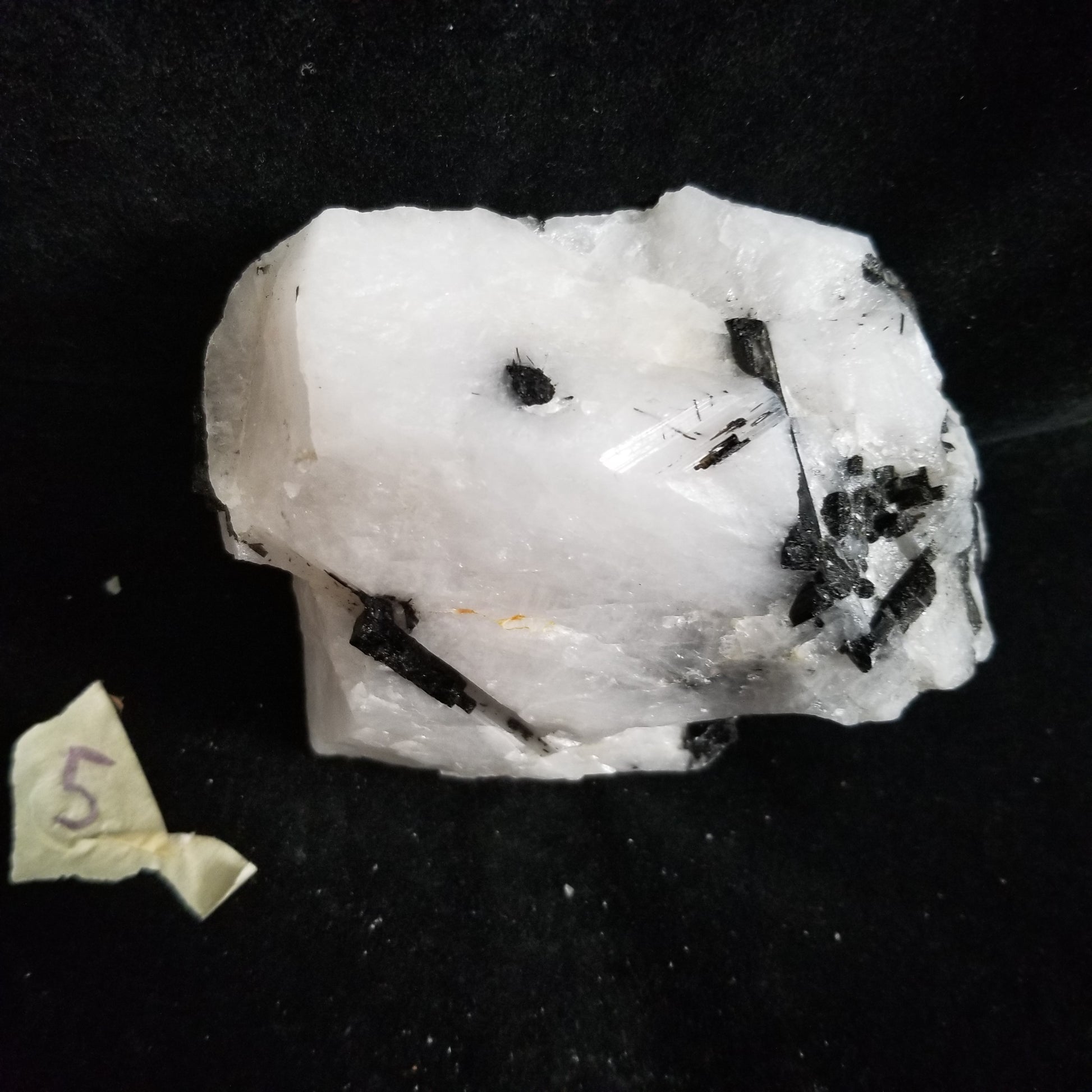 Black Tourmaline Tourmalinated Quartz Raw Healing Crystal Stone Enlightenment 745g (BTQ5) Simply CBD LLC