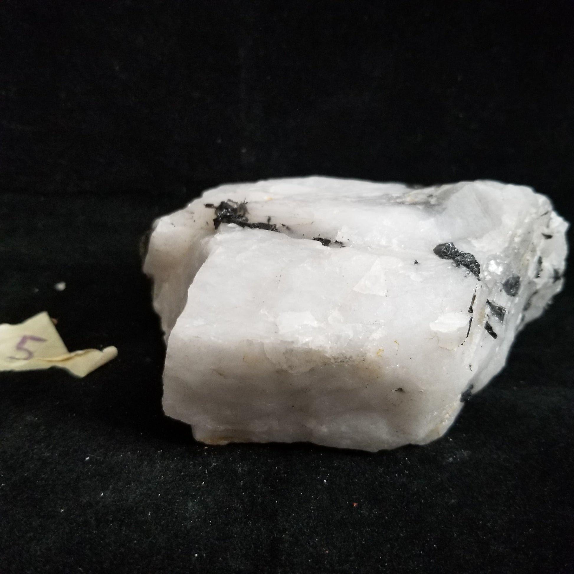 Black Tourmaline Tourmalinated Quartz Raw Healing Crystal Stone Enlightenment 745g (BTQ5) Simply CBD LLC
