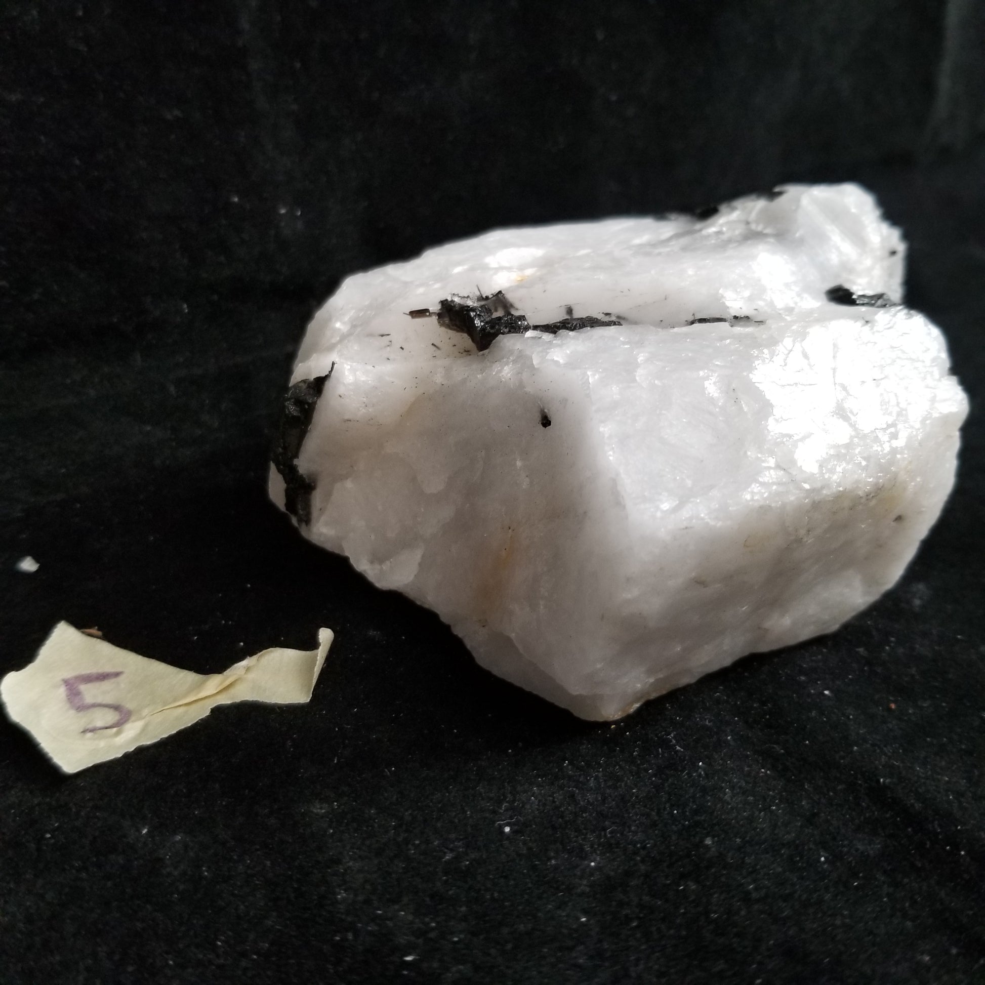 Black Tourmaline Tourmalinated Quartz Raw Healing Crystal Stone Enlightenment 745g (BTQ5) Simply CBD LLC