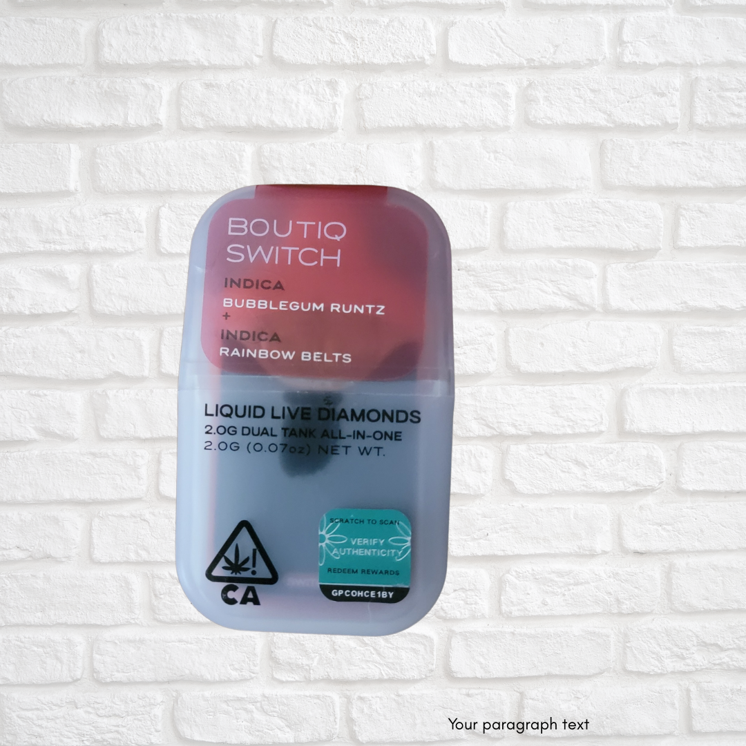 Boutiq Switch Liquid Live Diamonds Simply CBD LLC