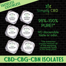 Load image into Gallery viewer, Simply CBD LLC Isolate CBD CBG &amp; CBN Simply CBD LLC
