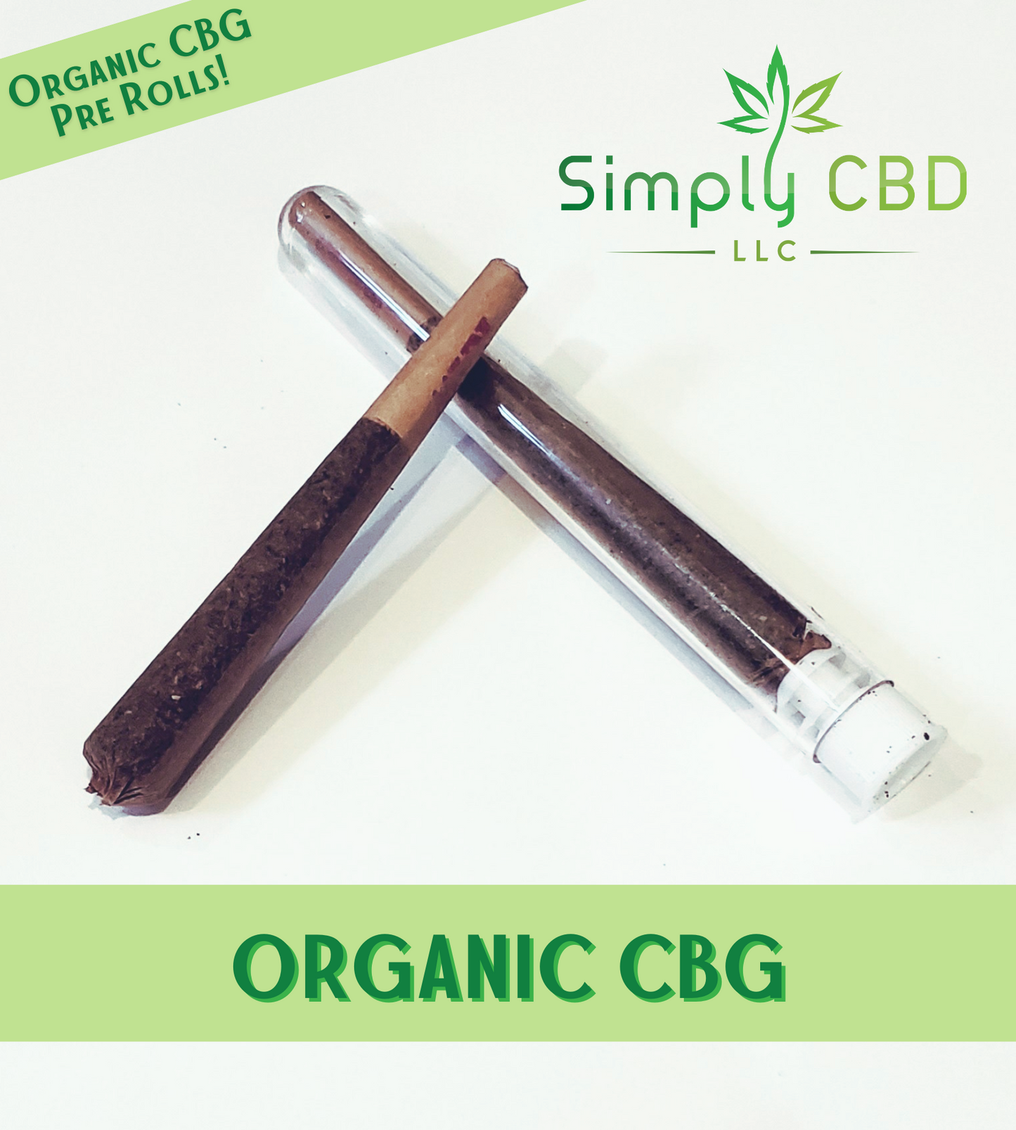 Simply CBD Organic CBG Pre-Rolls Simply CBD LLC