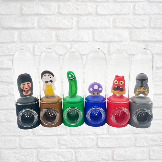 4.3  inch Cartoon Pipe with glass bowl $9.99 Simply CBD LLC