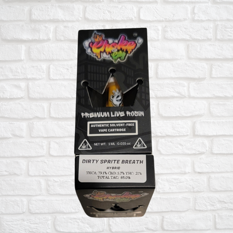 Choke City Vape Cartridges (1 Gram) Premium Live Rosin Simply CBD LLC