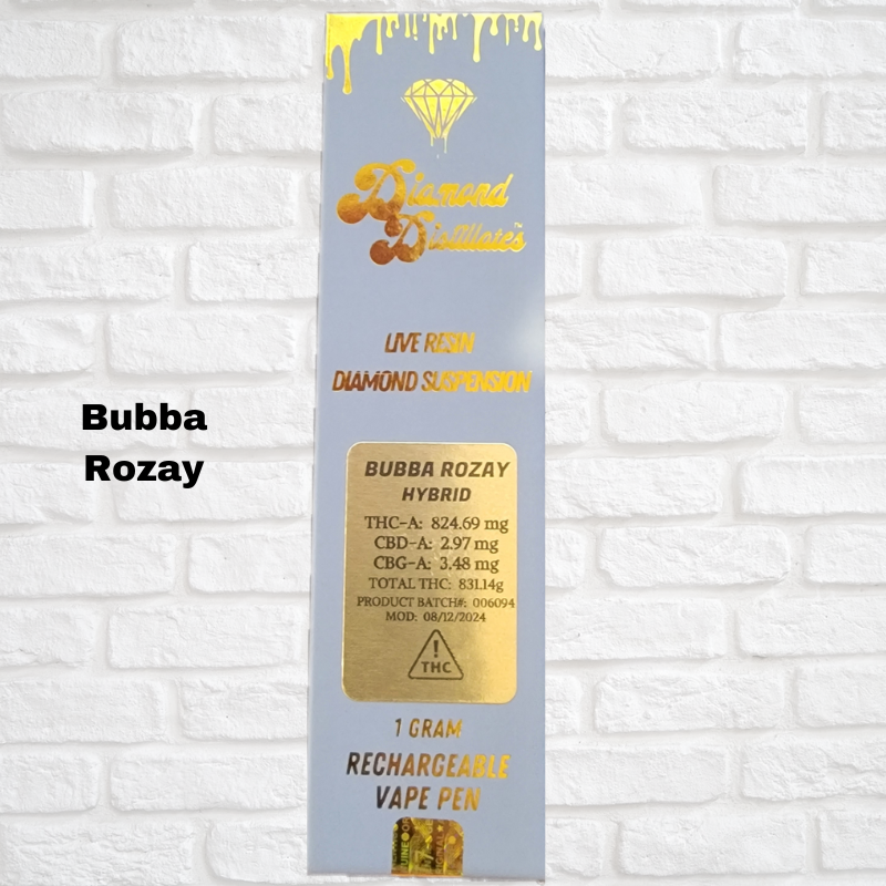 Diamond Distillate Live Resin 1 Gram Pen Simply CBD LLC