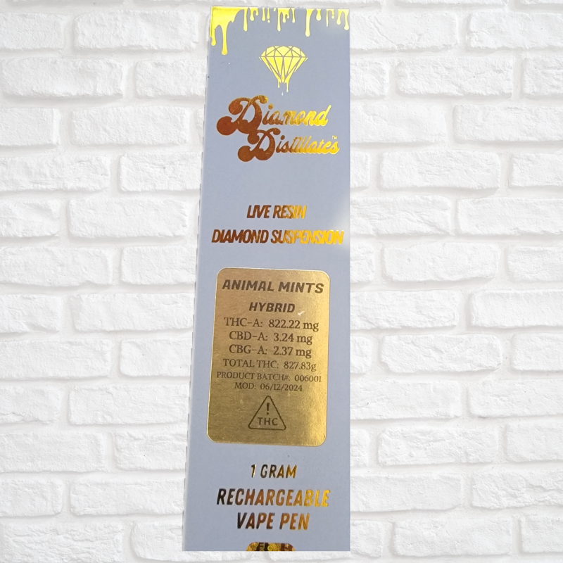 Diamond Distillate Live Resin 1 Gram Pen Simply CBD LLC