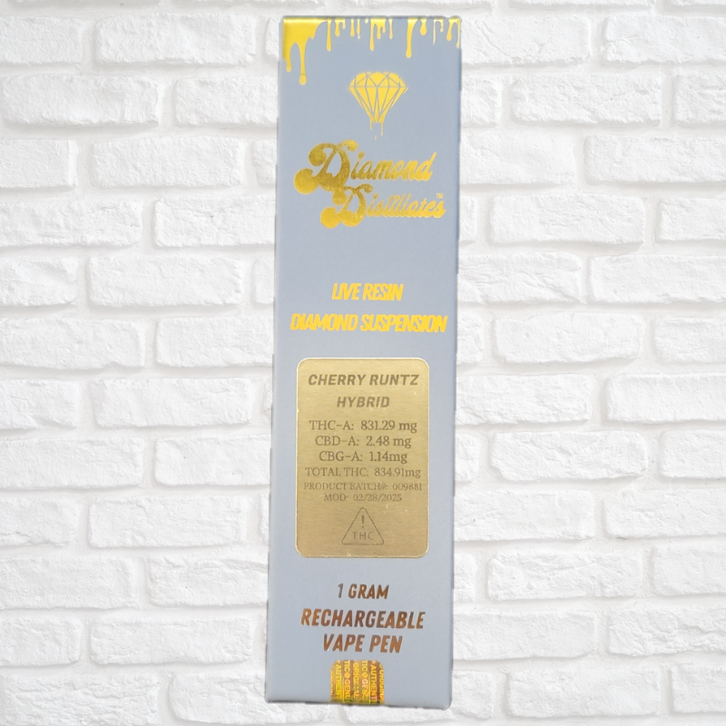 Diamond Distillate Live Resin 1 Gram Pen Simply CBD LLC