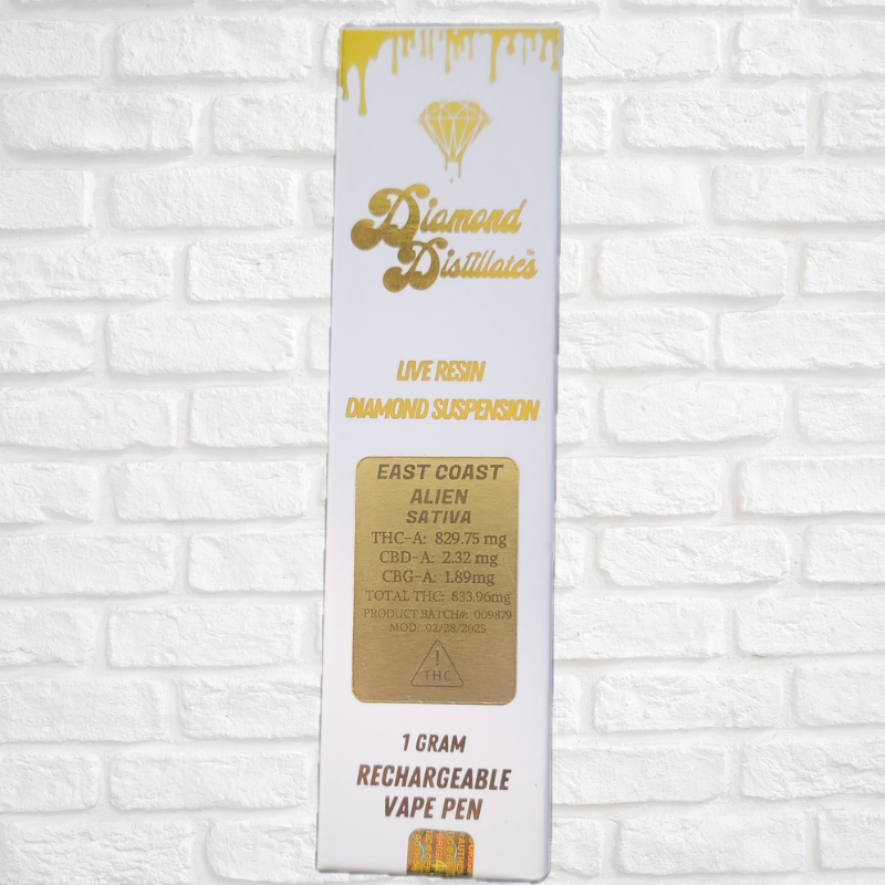 Diamond Distillate Live Resin 1 Gram Pen Simply CBD LLC