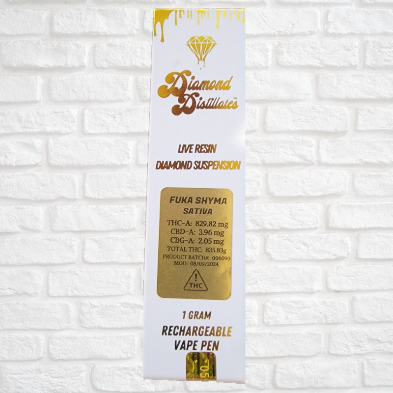 Diamond Distillate Live Resin 1 Gram Pen Simply CBD LLC