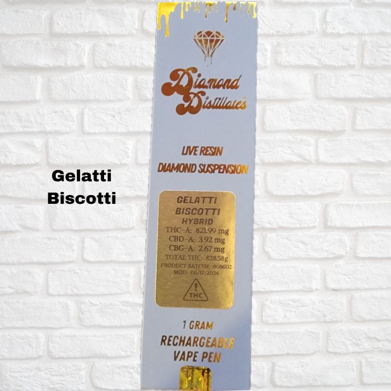 Diamond Distillate Live Resin 1 Gram Pen Simply CBD LLC