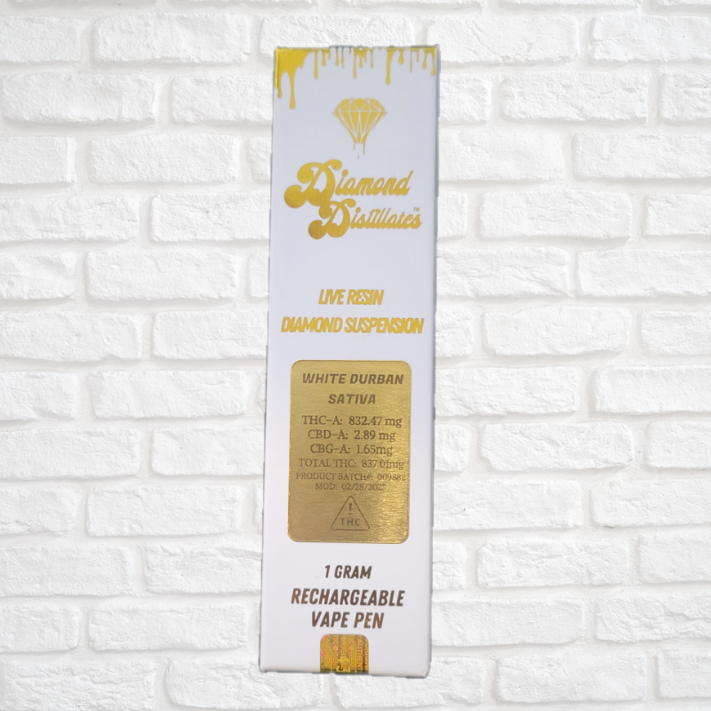 Diamond Distillate Live Resin 1 Gram Pen Simply CBD LLC