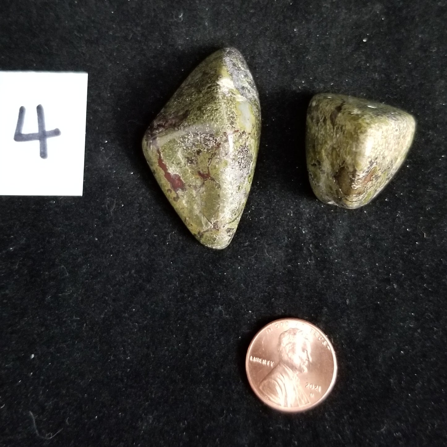 Dragon Bloodstone Jasper Tumbled Polished Stones 40gram PAIR Courage Strength (DRBL4) Simply CBD LLC