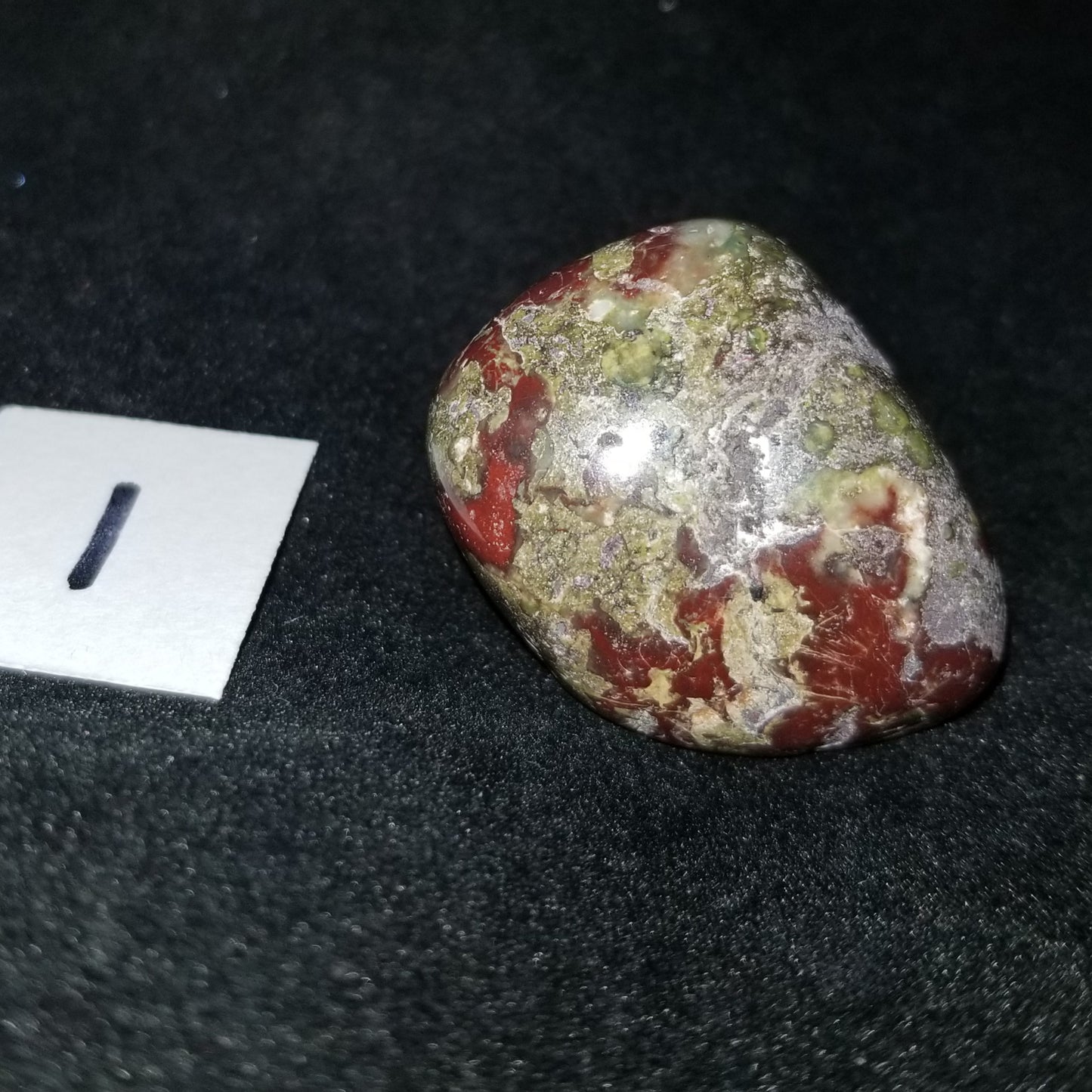 Dragon Bloodstone Tumbled Polished Stone Jasper 40grams Courage Vitality (DRBL1) Simply CBD LLC