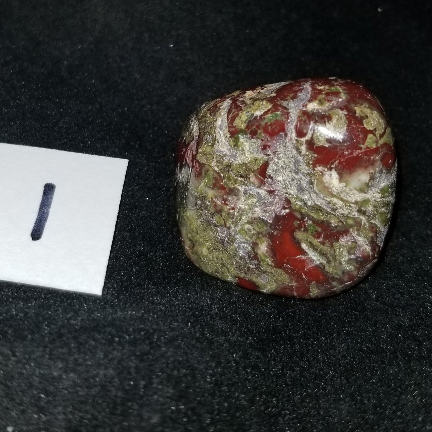Dragon Bloodstone Tumbled Polished Stone Jasper 40grams Courage Vitality (DRBL1) Simply CBD LLC