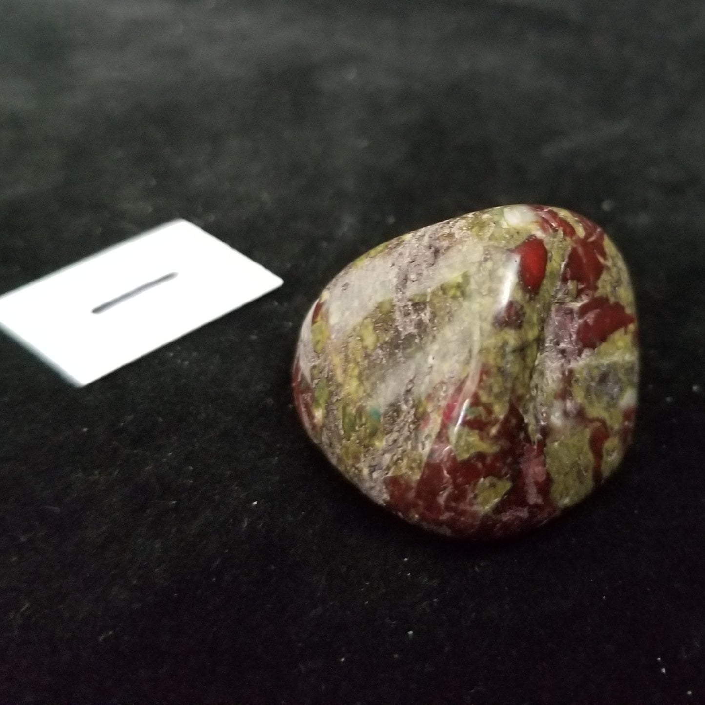 Dragon Bloodstone Tumbled Polished Stone Jasper 40grams Courage Vitality (DRBL1) Simply CBD LLC
