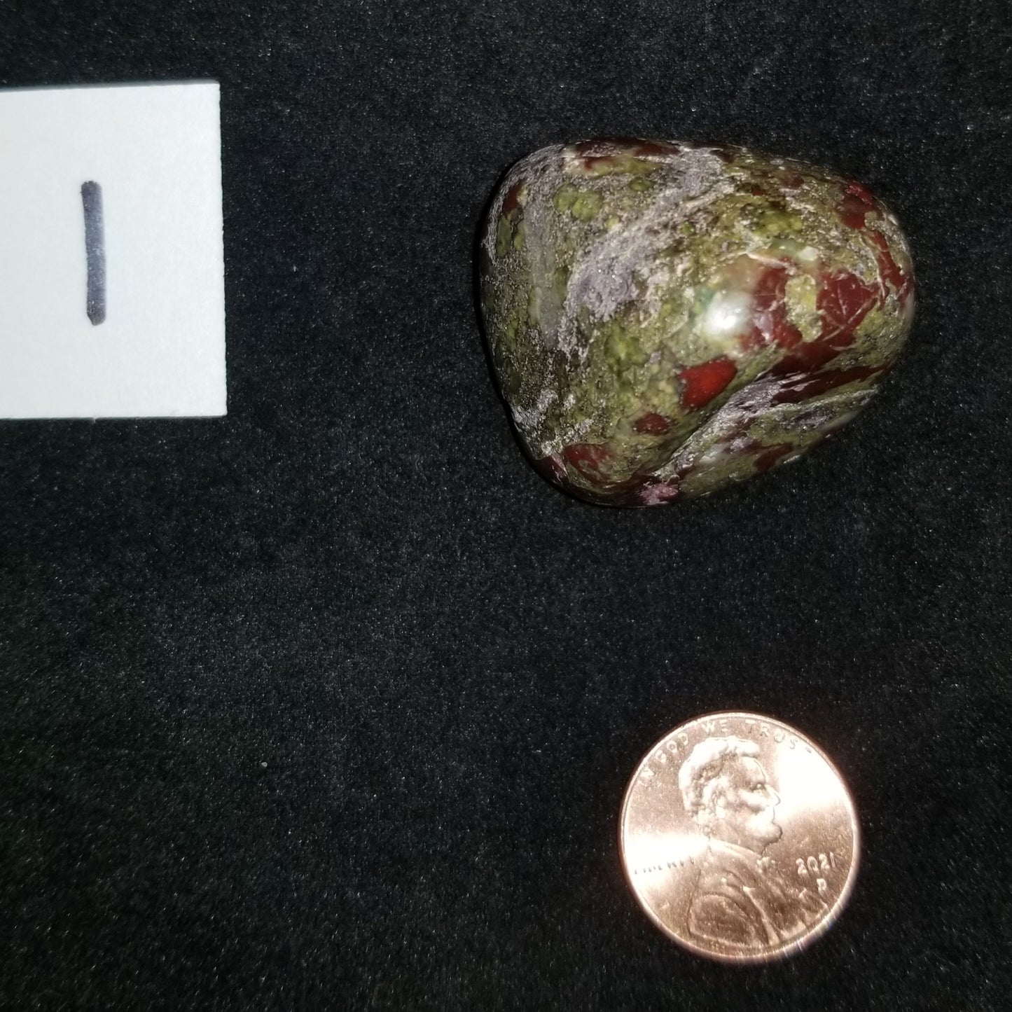 Dragon Bloodstone Tumbled Polished Stone Jasper 40grams Courage Vitality (DRBL1) Simply CBD LLC