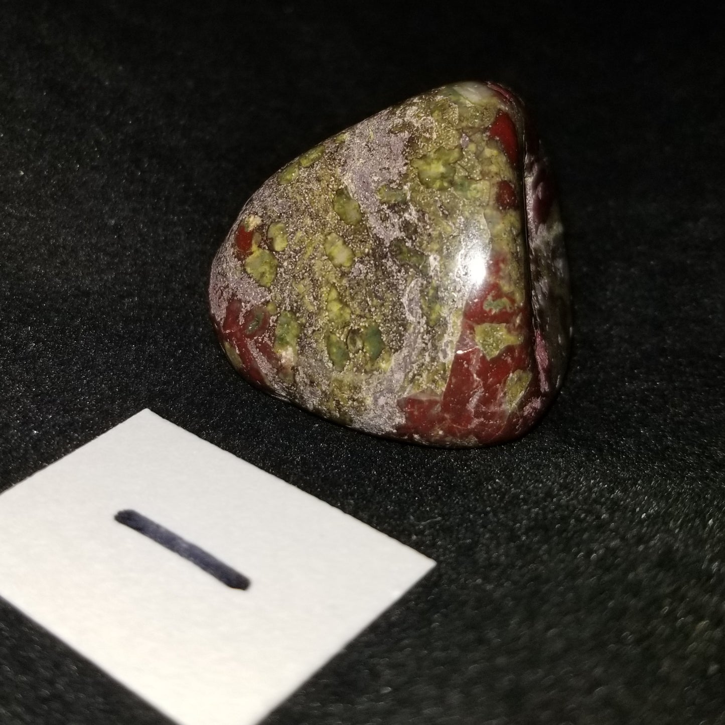 Dragon Bloodstone Tumbled Polished Stone Jasper 40grams Courage Vitality (DRBL1) Simply CBD LLC
