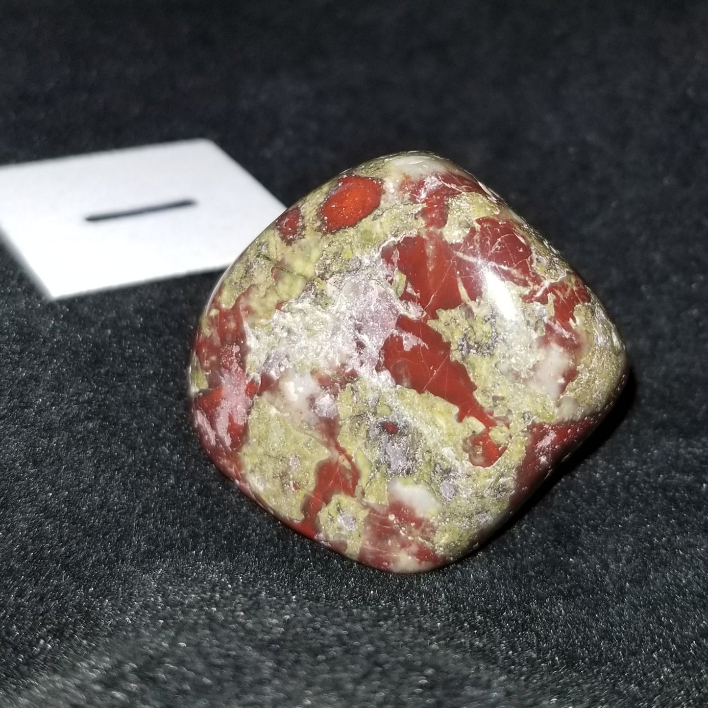 Dragon Bloodstone Tumbled Polished Stone Jasper 40grams Courage Vitality (DRBL1) Simply CBD LLC