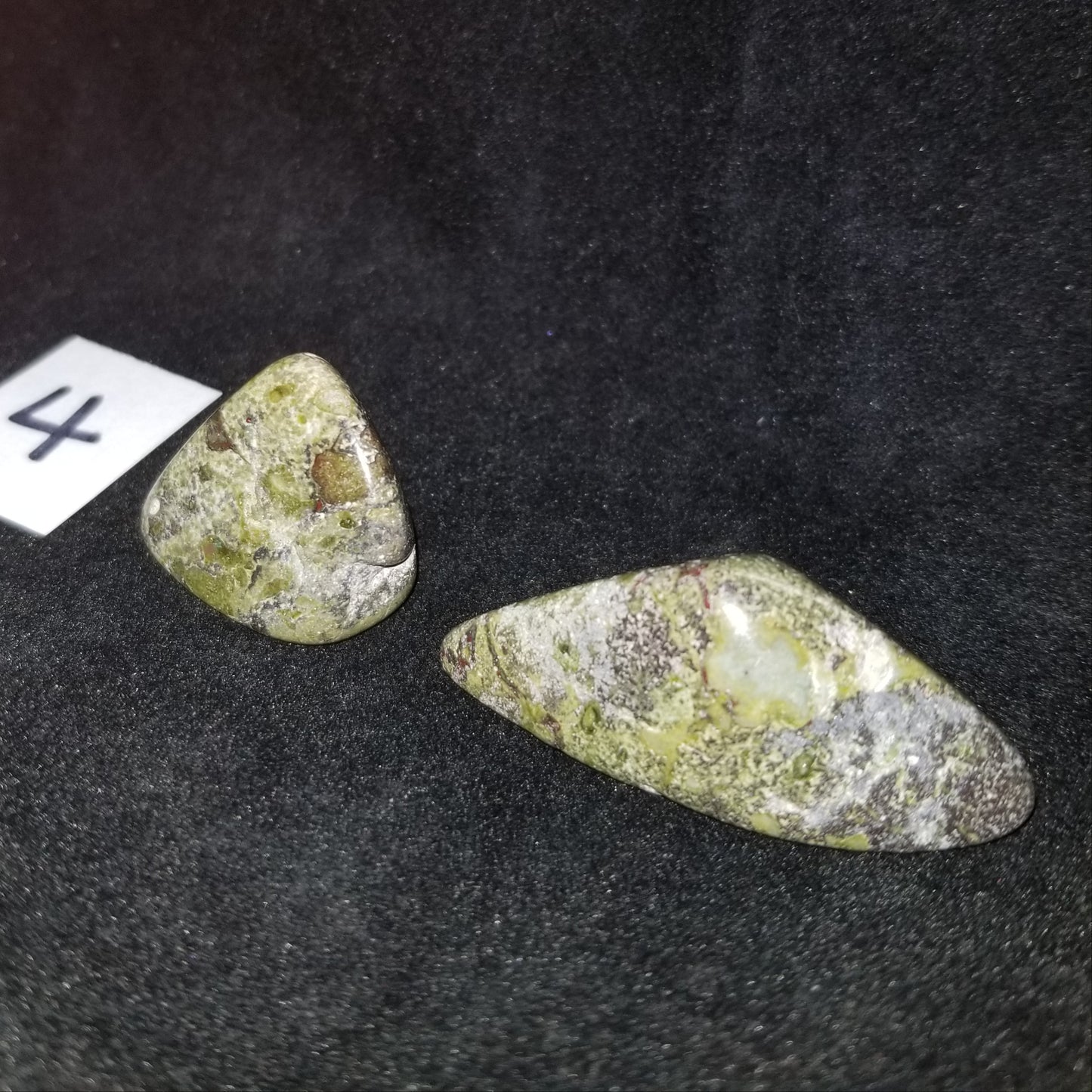 Dragon Bloodstone Jasper Tumbled Polished Stones 40gram PAIR Courage Strength (DRBL4) Simply CBD LLC