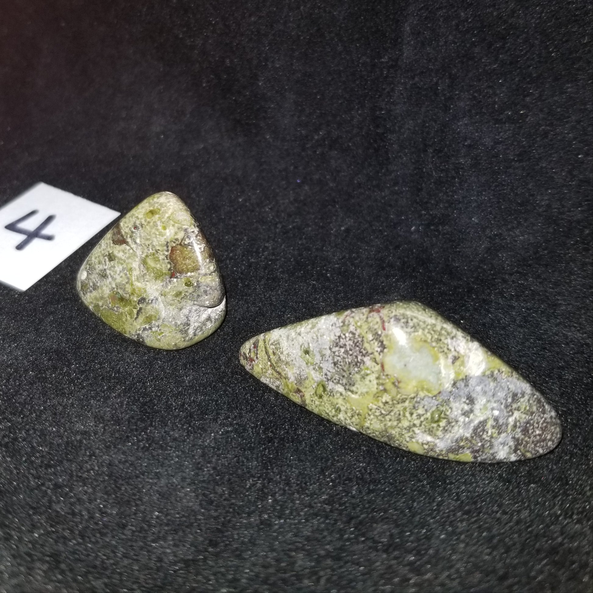 Dragon Bloodstone Jasper Tumbled Polished Stones 40gram PAIR Courage Strength (DRBL4) Simply CBD LLC