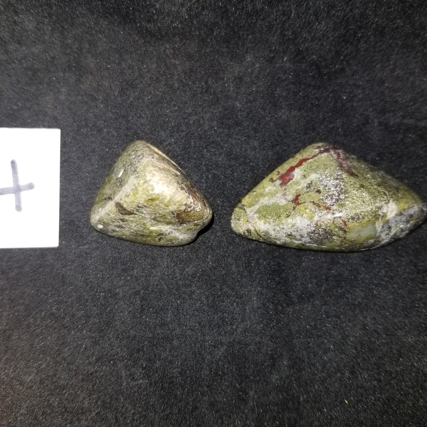 Dragon Bloodstone Jasper Tumbled Polished Stones 40gram PAIR Courage Strength (DRBL4) Simply CBD LLC