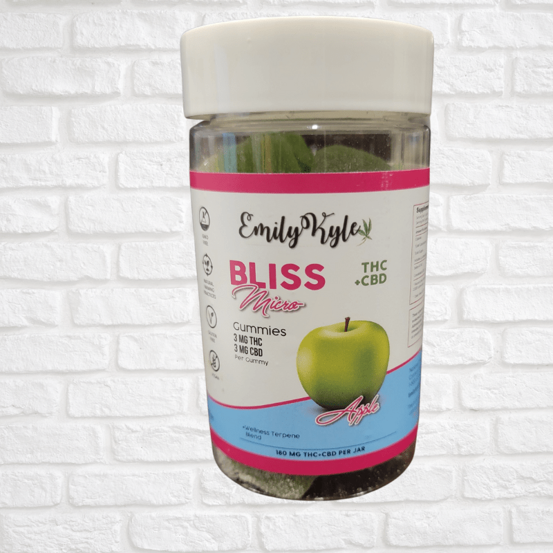 Emily Kyle Bliss Micro Gummies THC + CBD Apple Simply CBD LLC
