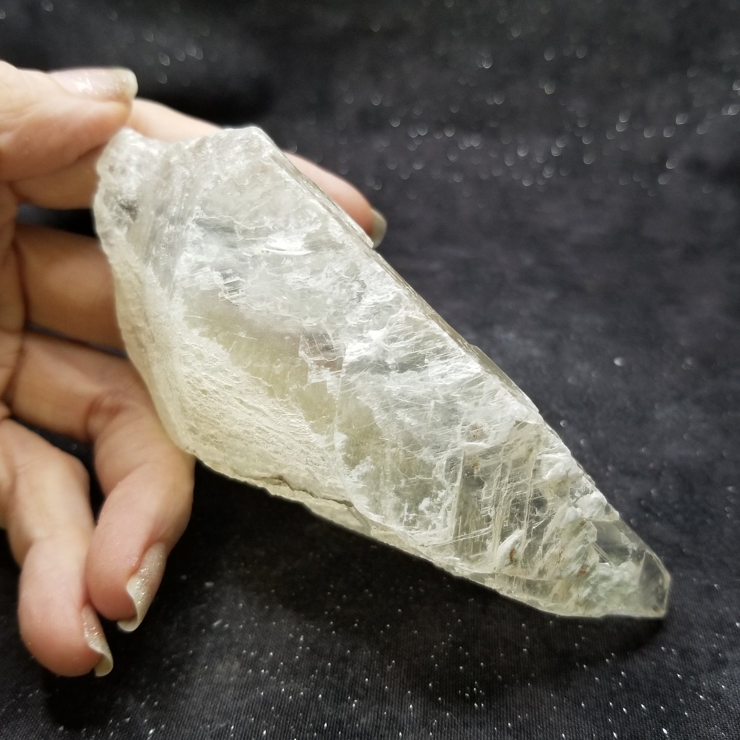 Golden Phantom Selenite Quartz Rare Raw Natural Crystal Stone Empowerment 220g (GPS3) Simply CBD LLC
