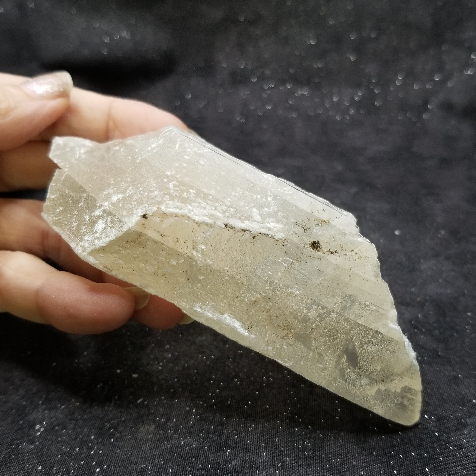 Golden Phantom Selenite Quartz Rare Raw Natural Crystal Stone Empowerment 220g (GPS3) Simply CBD LLC
