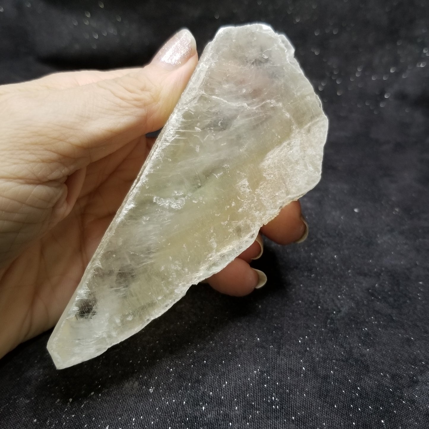 Golden Phantom Selenite Quartz Rare Raw Natural Crystal Stone Empowerment 220g (GPS3) Simply CBD LLC