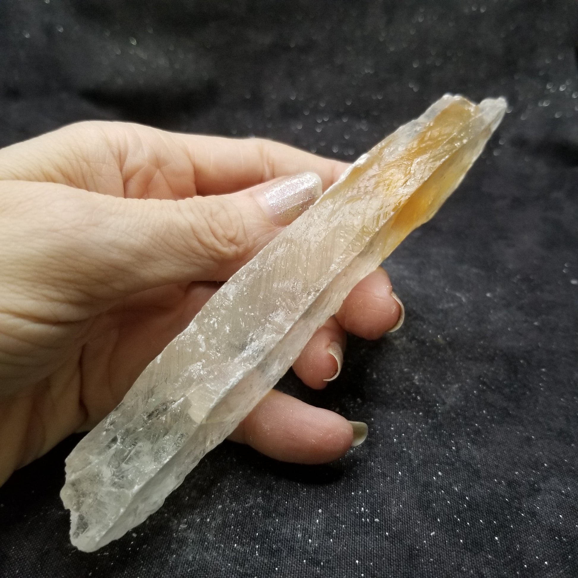 Golden Phantom Selenite Quartz Raw Rare Natural Crystal Stone Empowerment 80g (GPS11) Simply CBD LLC