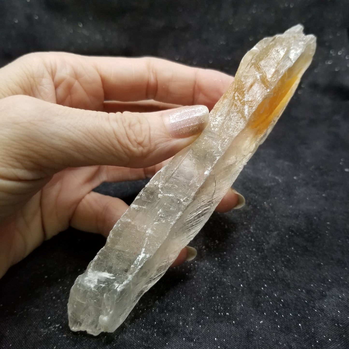Golden Phantom Selenite Quartz Raw Rare Natural Crystal Stone Empowerment 80g (GPS11) Simply CBD LLC