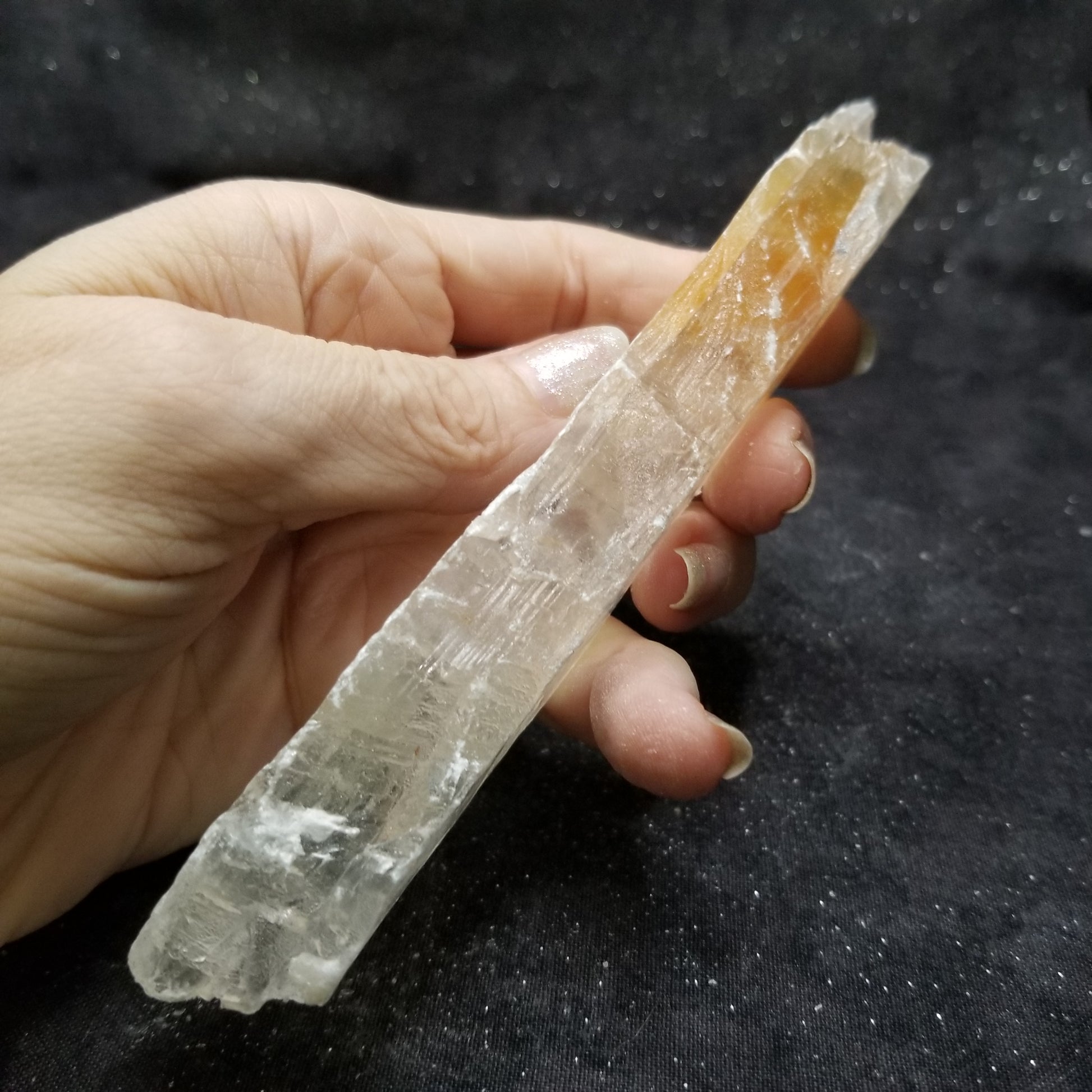 Golden Phantom Selenite Quartz Raw Rare Natural Crystal Stone Empowerment 80g (GPS11) Simply CBD LLC