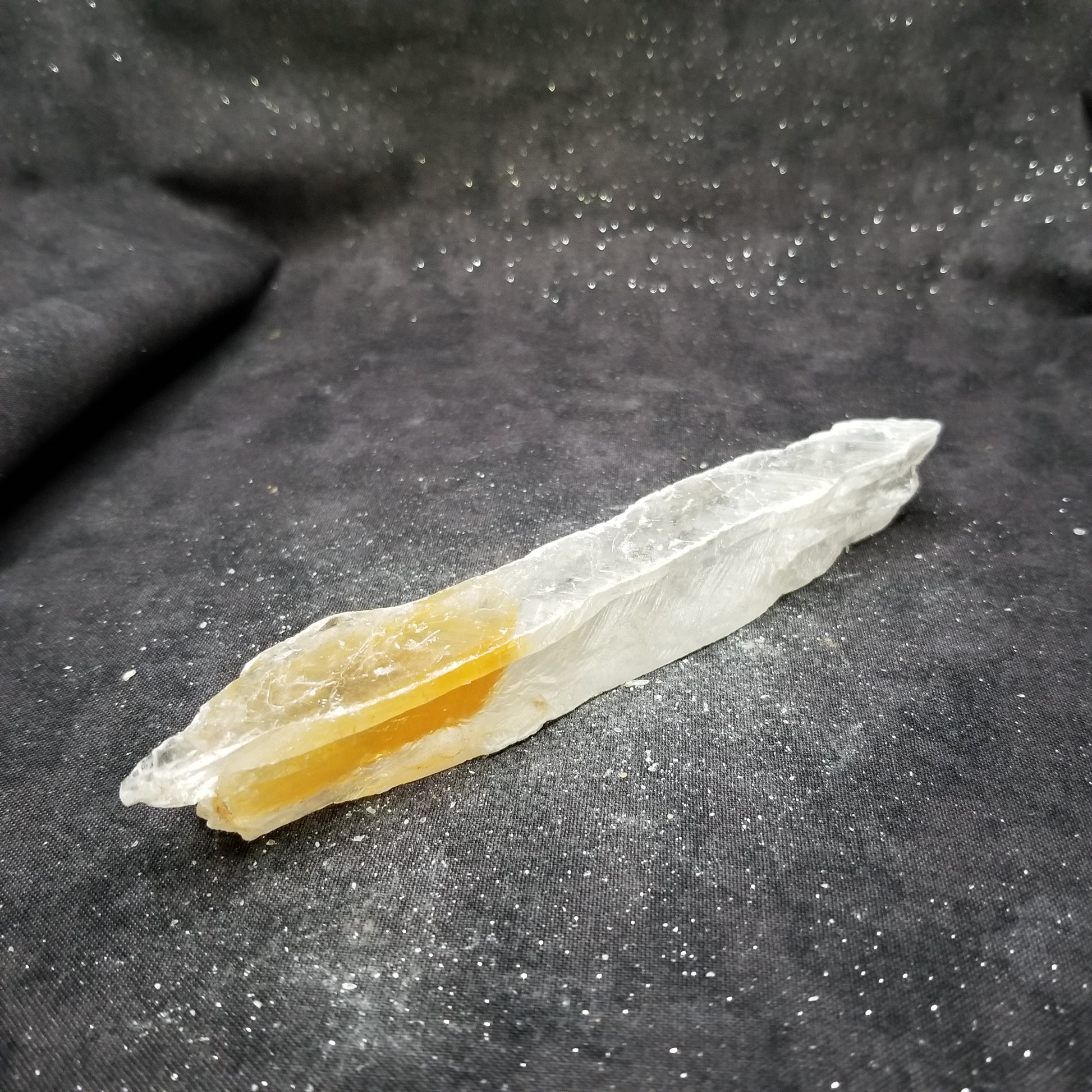 Golden Phantom Selenite Quartz Raw Rare Natural Crystal Stone Empowerment 80g (GPS11) Simply CBD LLC