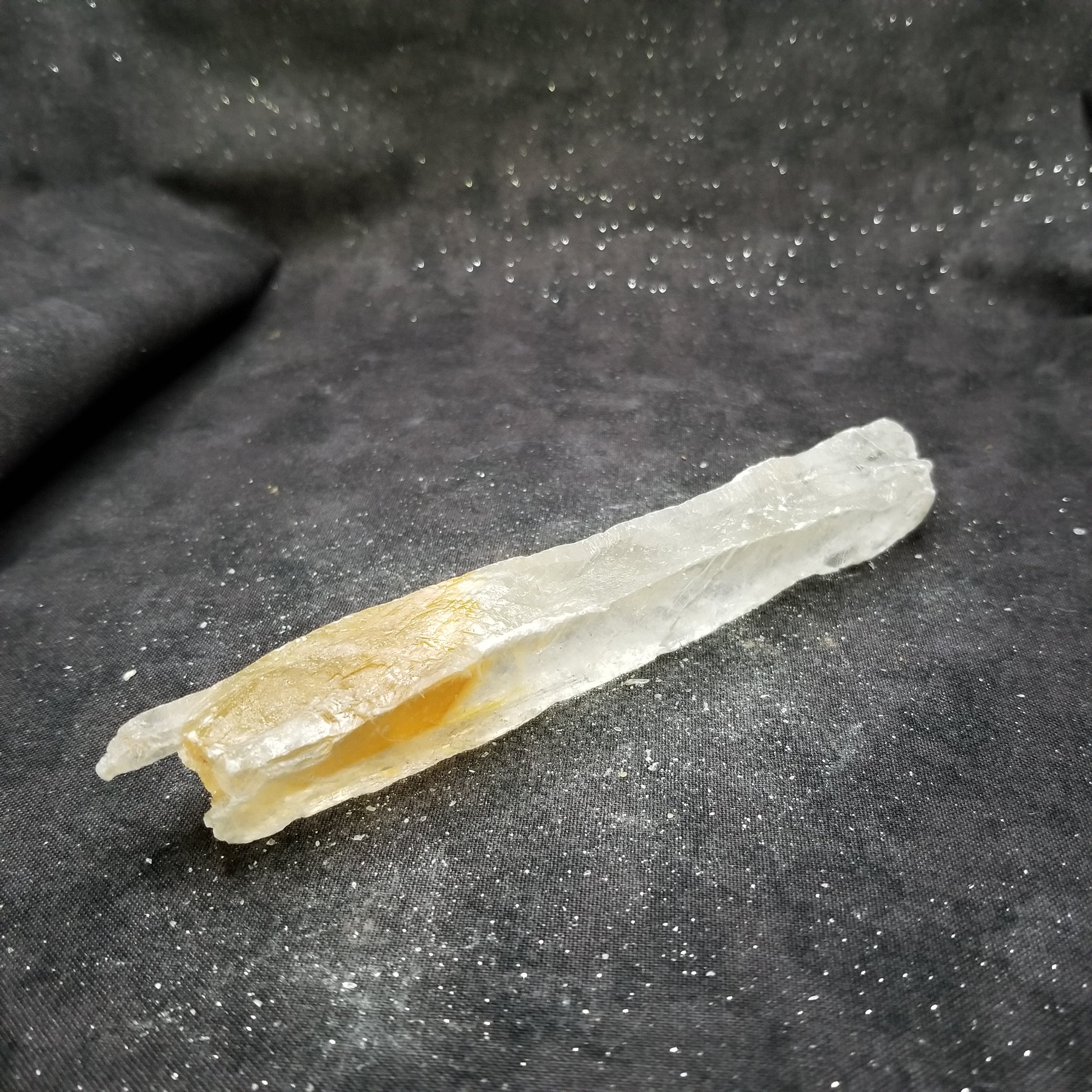 Golden Phantom Selenite Quartz Raw Rare Natural Crystal Stone Empowerment 80g (GPS11) Simply CBD LLC