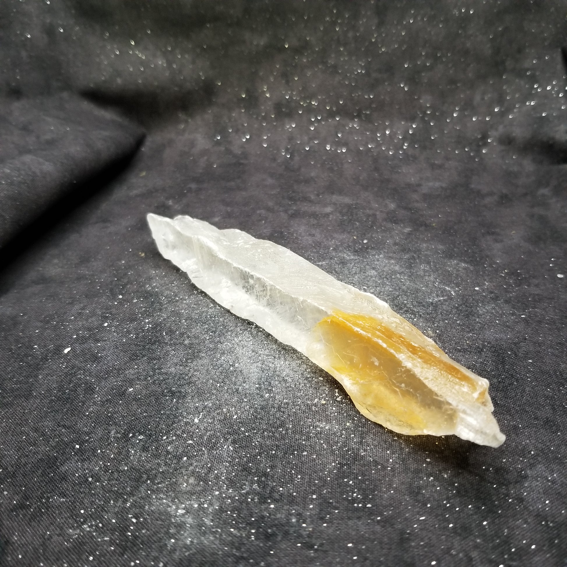 Golden Phantom Selenite Quartz Raw Rare Natural Crystal Stone Empowerment 80g (GPS11) Simply CBD LLC