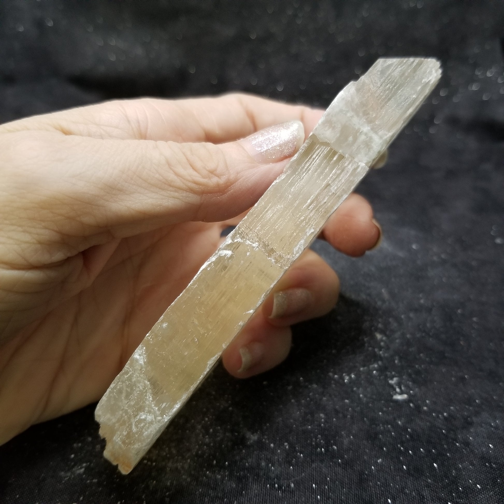 Golden Phantom Selenite Quartz Raw Rare Natural Crystal Stone Empowerment 155g (GPS14) Simply CBD LLC