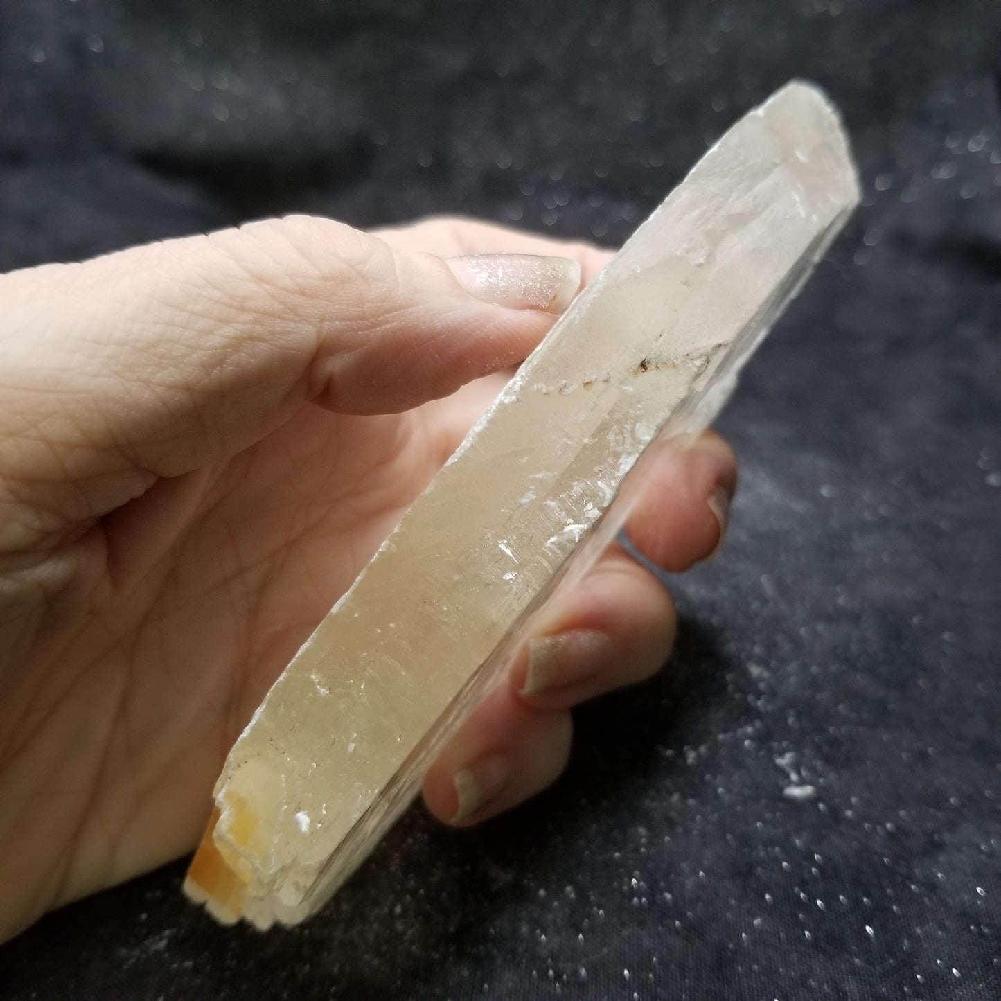 Golden Phantom Selenite Quartz Raw Rare Natural Crystal Stone Empowerment 155g (GPS14) Simply CBD LLC