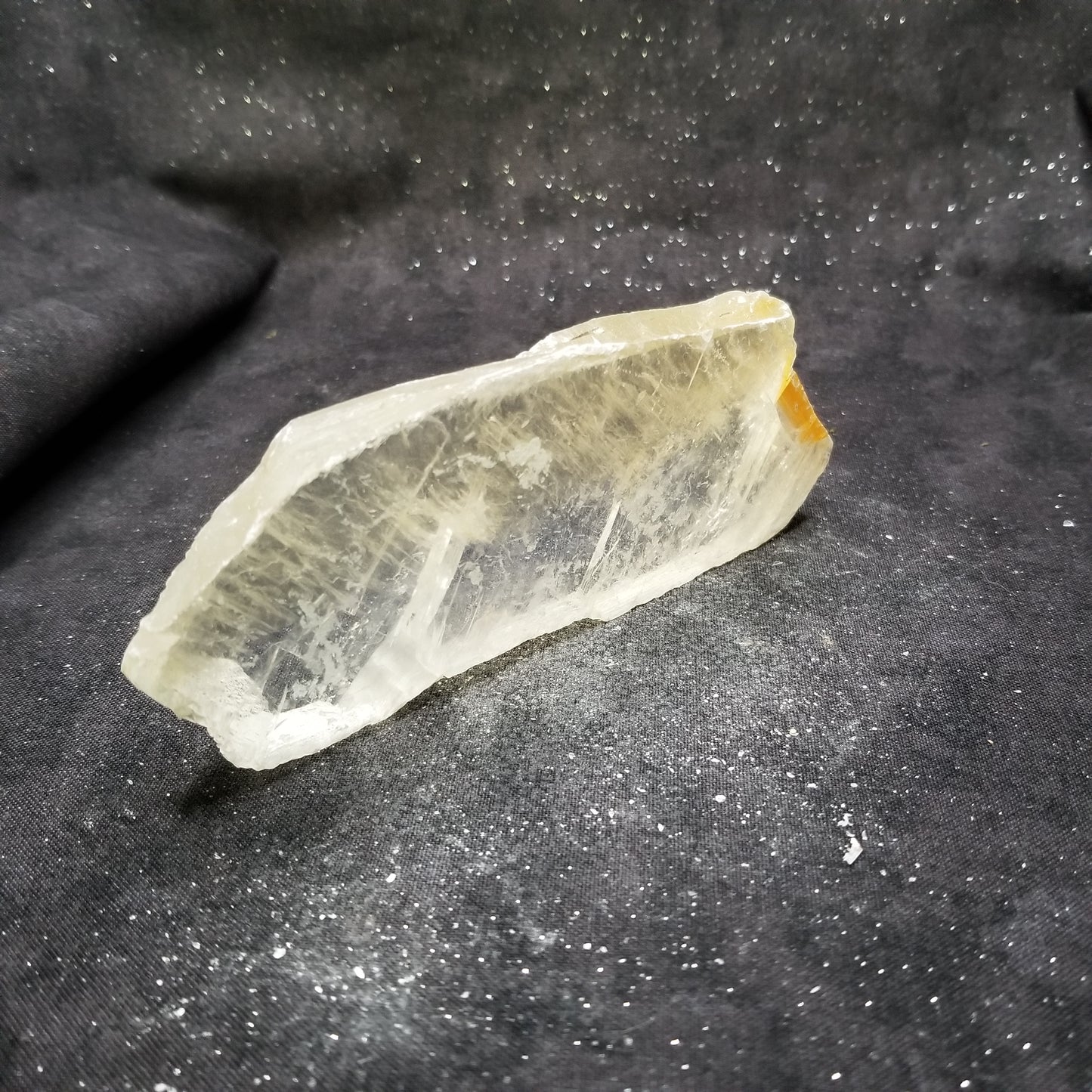 Golden Phantom Selenite Quartz Raw Rare Natural Crystal Stone Empowerment 155g (GPS14) Simply CBD LLC
