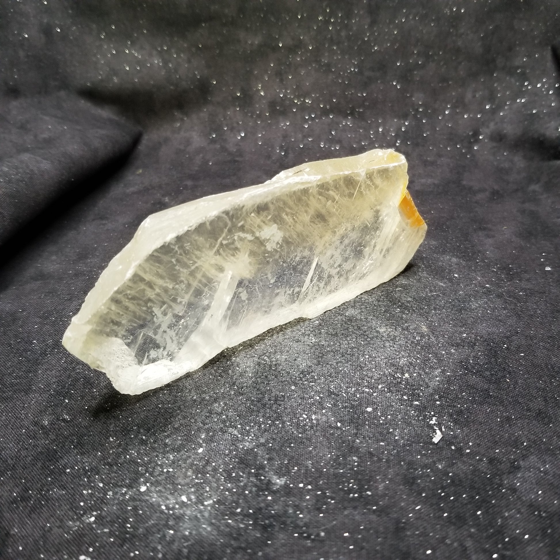 Golden Phantom Selenite Quartz Raw Rare Natural Crystal Stone Empowerment 155g (GPS14) Simply CBD LLC
