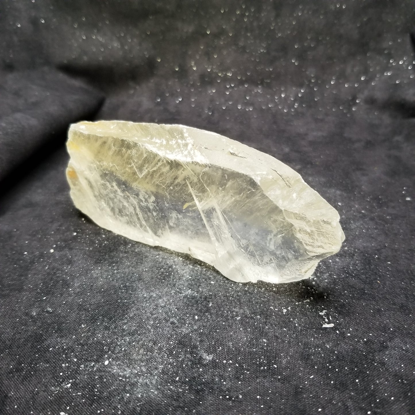 Golden Phantom Selenite Quartz Raw Rare Natural Crystal Stone Empowerment 155g (GPS14) Simply CBD LLC