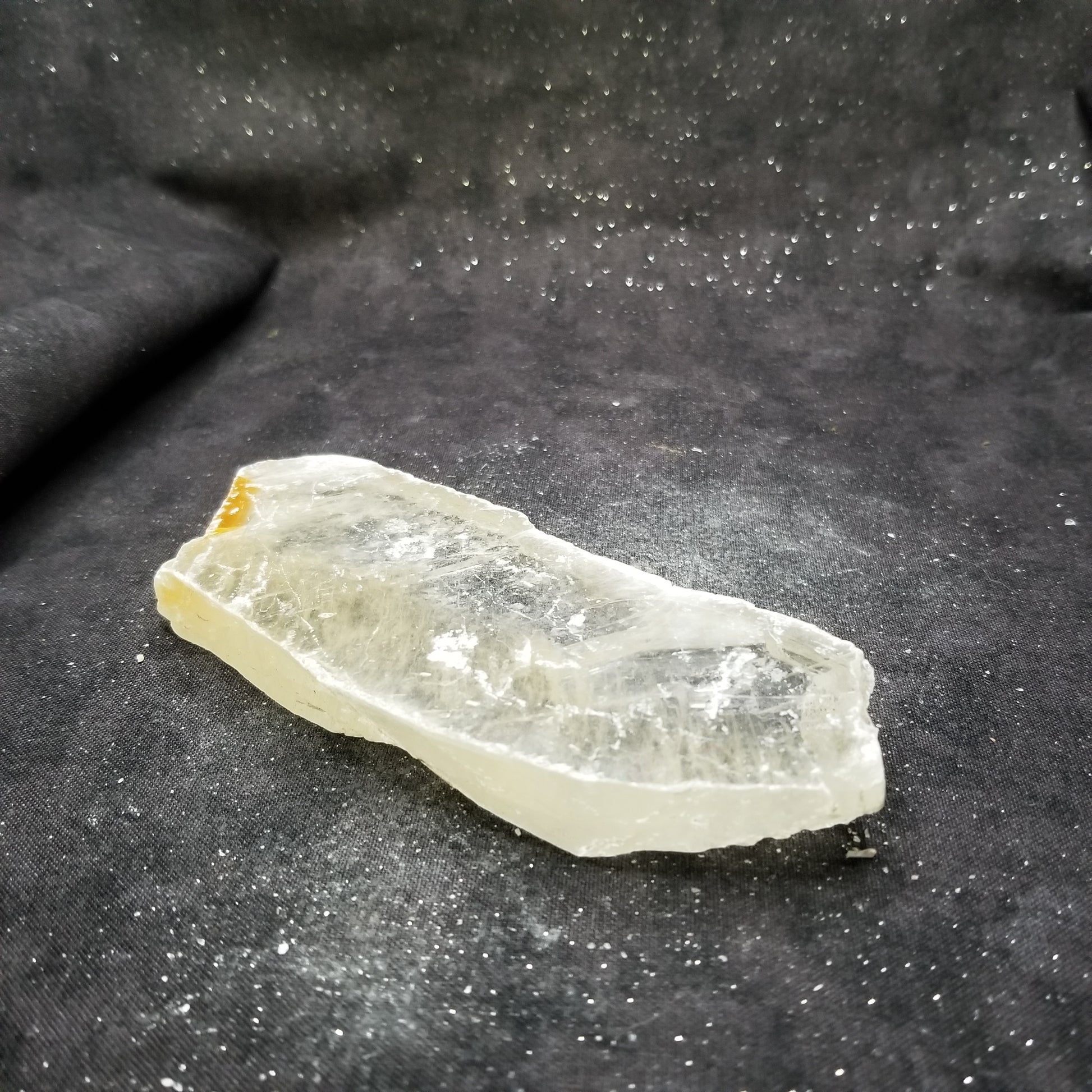 Golden Phantom Selenite Quartz Raw Rare Natural Crystal Stone Empowerment 155g (GPS14) Simply CBD LLC