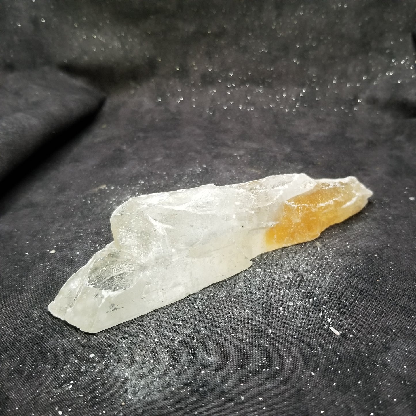 Golden Phantom Selenite Quartz Rare Raw Natural Crystal Stone Empowerment 145g (GPS17) Simply CBD LLC