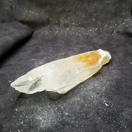 Golden Phantom Selenite Quartz Rare Raw Natural Crystal Stone Empowerment 145g (GPS17) Simply CBD LLC